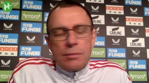 Ralf Rangnick on partnership of Raphael Varane and Harry Maguire